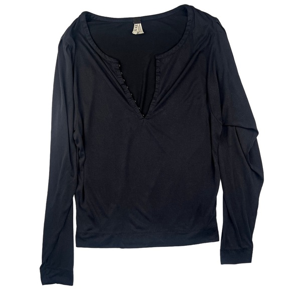 We The Free Tops - We The Free Black Women’s Sparkle Long Sleeve Blouse In Size M